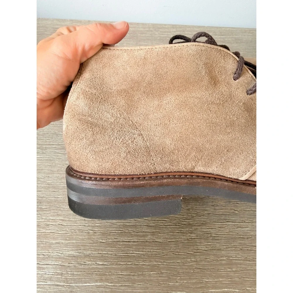 Brunello Cucinelli Suede Chukka Boots Men Tan 42.5